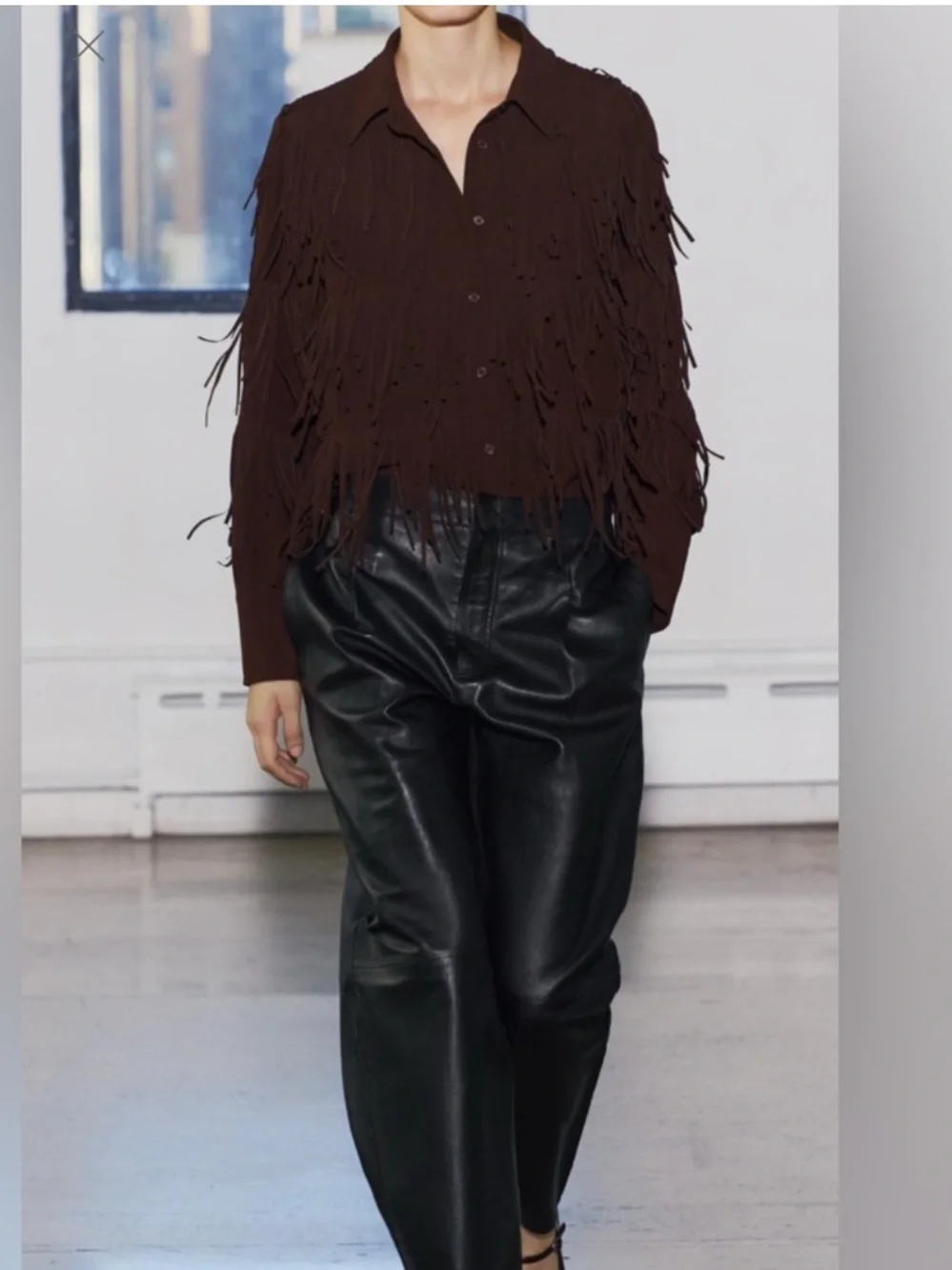 NWT ZARA BOHO FRINGE JACKET - Picture 5 of 9